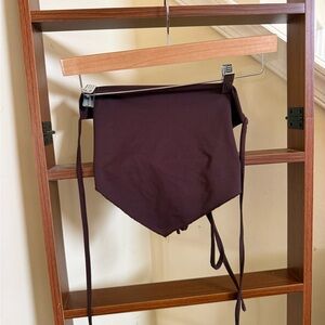 SHEIN Burgundy Triangle Bandana Crop Top